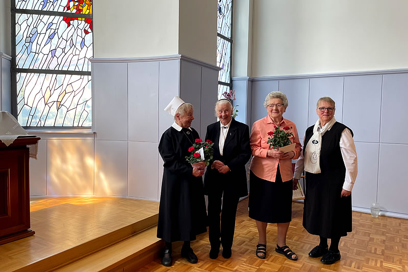 Jubiläum von Schwester Gisela Borg gewürdigt (Juni 2023)