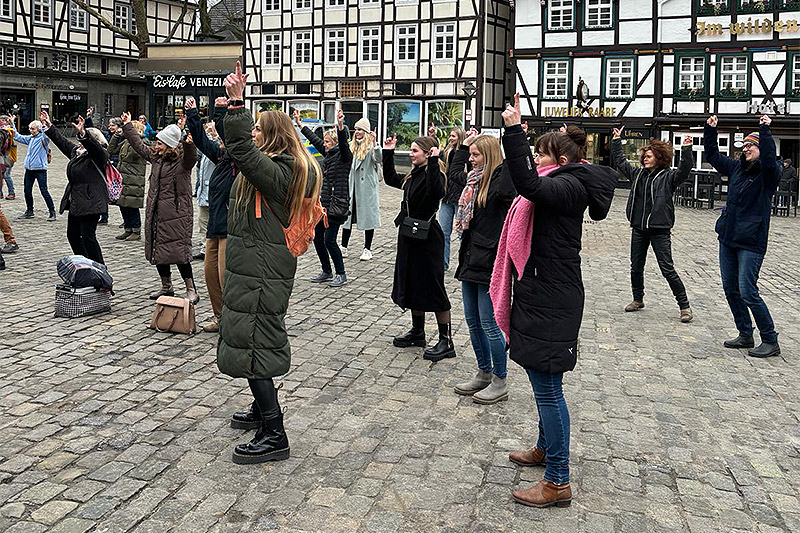 Tanzprotest in Soest (Februar 2024)